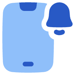 Phone Notification Icon from Plump Flat Set