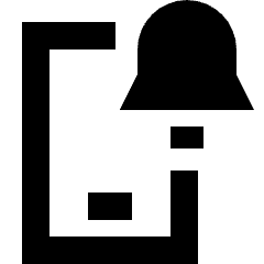 Phone Notification Icon from Sharp Solid Set