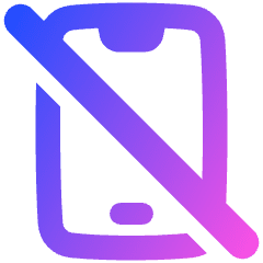 Phone Off Icon from Plump Gradient Set