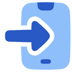 Phone Open In Mobile Icon from Plump Flat Set