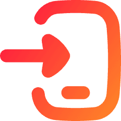 Phone Open In Mobile Icon from Flex Gradient Set