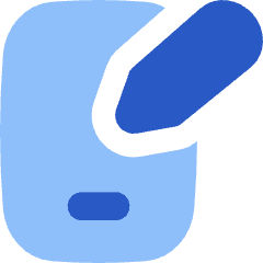 Phone Pen 1 Icon from Flex Flat Set