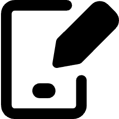 Phone Pen 1 Icon from Core Remix Set