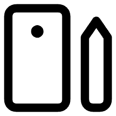 Phone Pen 2 Icon from Core Line Set