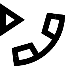 Phone Play Icon from Sharp Line Set