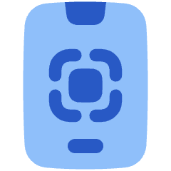 Phone Qr Icon from Plump Flat Set