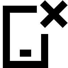 Phone Remove Deny Icon from Sharp Solid Set