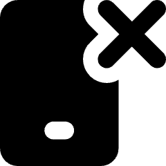 Phone Remove Deny Icon from Core Solid Set