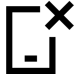 Phone Remove Deny Icon from Sharp Line Set