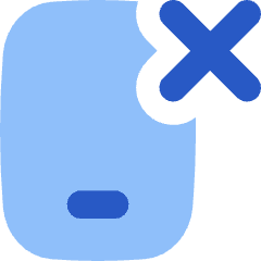 Phone Remove Deny Icon from Flex Flat Set