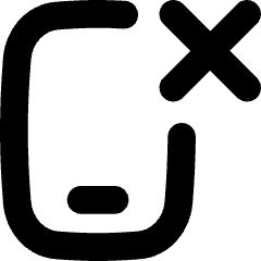 Phone Remove Deny Icon from Flex Solid Set