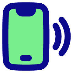 Phone Ringing 2 Icon from Plump Pop Set