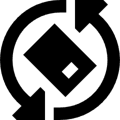 Phone Rotate Mobile Icon from Sharp Solid Set