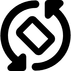Phone Rotate Mobile Icon from Core Remix Set