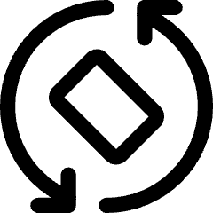 Phone Rotate Mobile Icon from Core Line Set