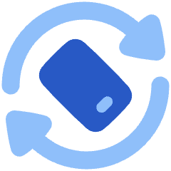 Phone Rotate Mobile Icon from Plump Flat Set