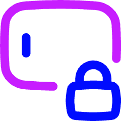 Phone Screen Lock Landscape Icon from Flex Neon Set