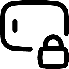 Phone Screen Lock Landscape Icon from Flex Line Set