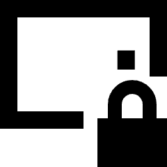 Phone Screen Lock Landscape Icon from Sharp Solid Set