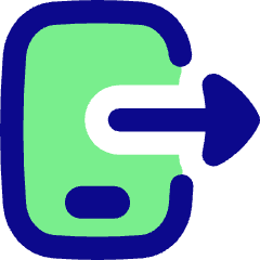 Phone Send To Mobile Icon from Flex Pop Set