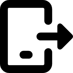 Phone Send To Mobile Icon from Core Solid Set