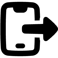 Phone Send To Mobile Icon from Plump Solid Set