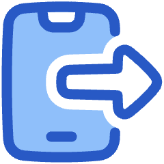 Phone Send To Mobile Icon from Plump Duo Set
