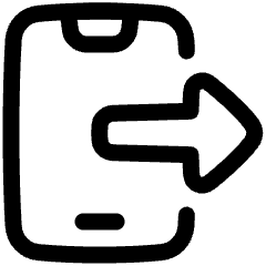Phone Send To Mobile Icon from Plump Line Set
