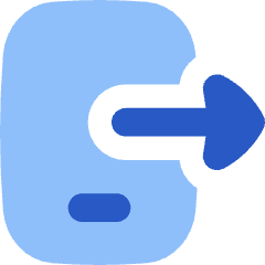 Phone Send To Mobile Icon from Flex Flat Set