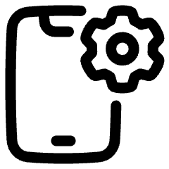 Phone Setting Icon from Plump Line Set