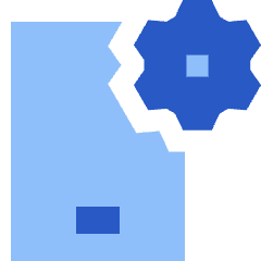 Phone Setting Bolt Nut Icon from Sharp Flat Set