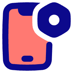 Phone Setting Bolt Nut Icon from Plump Pop Set