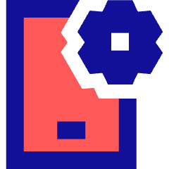 Phone Setting Bolt Nut Icon from Sharp Pop Set