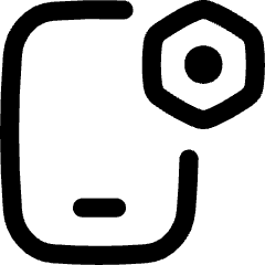 Phone Setting Bolt Nut Icon from Flex Line Set