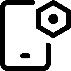 Phone Setting Bolt Nut Icon from Core Line Set