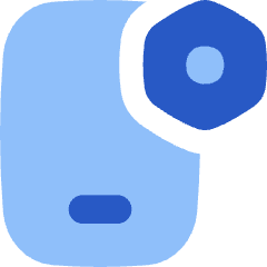Phone Setting Bolt Nut Icon from Flex Flat Set