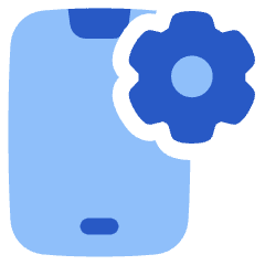 Phone Setting Icon from Plump Flat Set