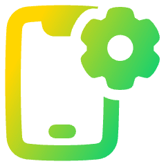 Phone Setting Icon from Plump Gradient Set