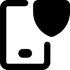 Phone Shield Icon from Core Remix Set