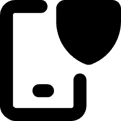 Phone Shield Icon from Core Solid Set