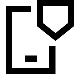 Phone Shield Icon from Sharp Line Set