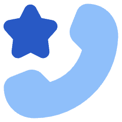 Phone Star Icon from Plump Flat Set
