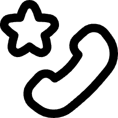 Phone Star Icon from Flex Line Set