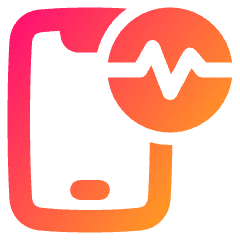 Phone Status Icon from Plump Gradient Set