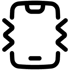 Phone Vibrate Icon from Plump Line Set