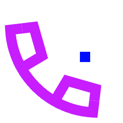 Phone Wifi Calling Bar 1 Icon from Sharp Neon Set