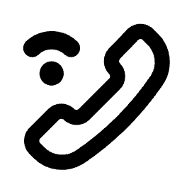 Phone Wifi Calling Bar 2 Icon from Core Remix Set