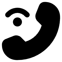 Phone Wifi Calling Bar 2 Icon from Plump Solid Set