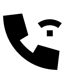 Phone Wifi Calling Bar 2 Icon from Sharp Solid Set
