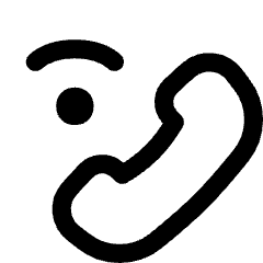 Phone Wifi Calling Bar 2 Icon from Flex Line Set